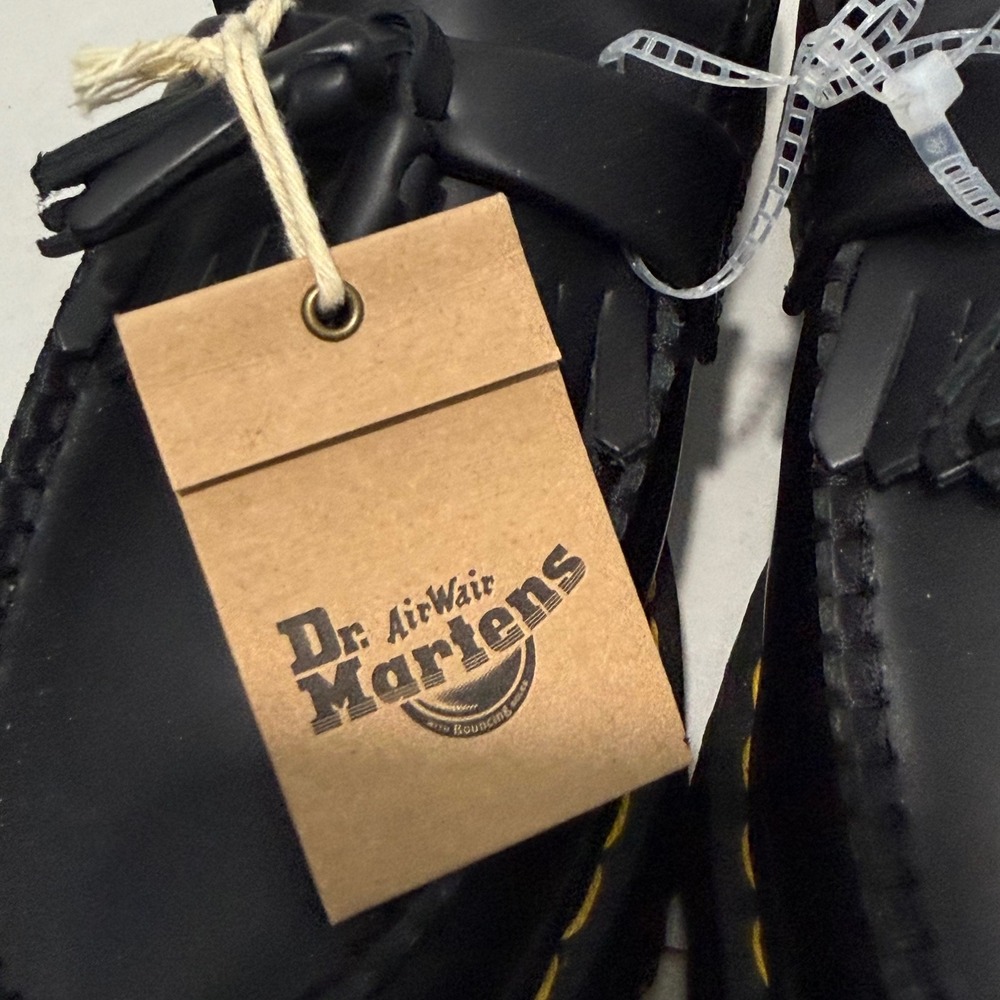 Dr. Martens Adrian Quad Leather Platform Tassel Loafers LA004 Mens 8 Womens 9 - Picture 5 of 9